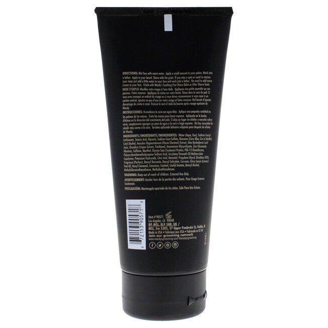 Shave Lather Cream by Woodys for Men - 6 oz Shave Cream, NA, alternate image number null