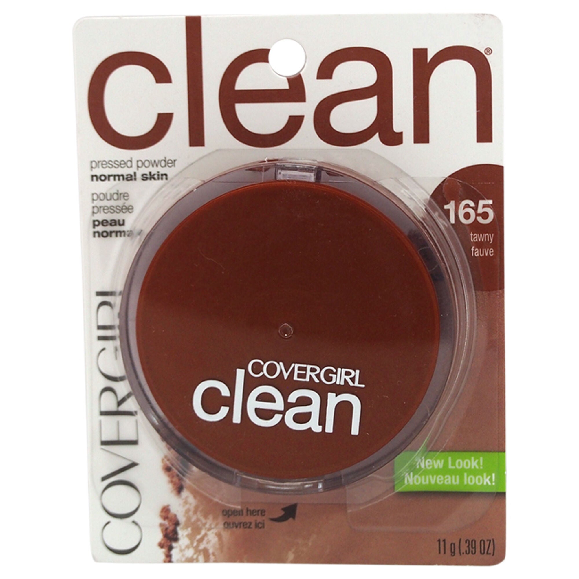Clean Pressed Powder - 165 Tawny by CoverGirl for Women - 0.39 oz Powder, See Description, hi-res image number 0