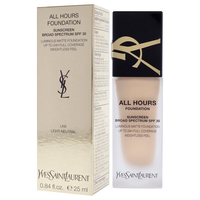 All Hours Foundation SPF 30 - LN9 Light Neutral by Yves Saint Laurent for Women - 0.84 oz Foundation, NA, alternate image number null