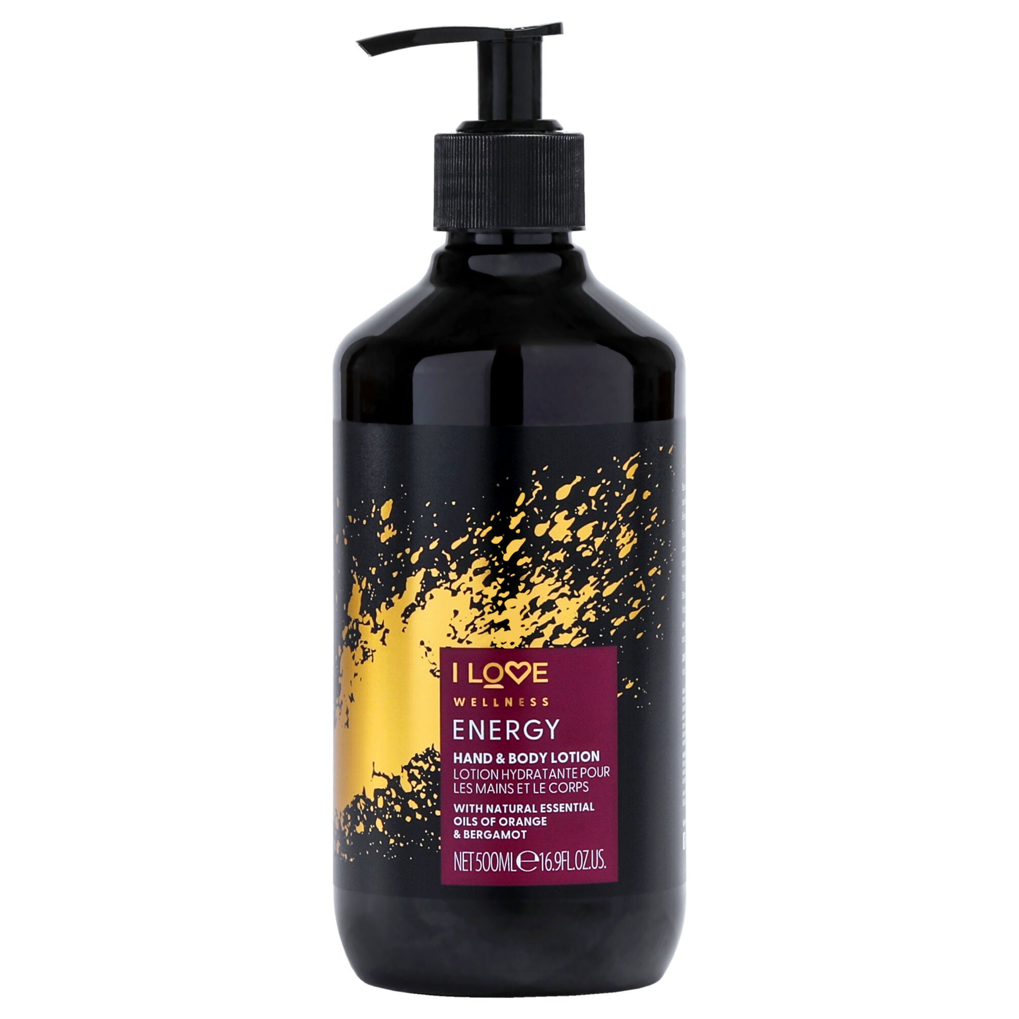 Wellness Hand and Body Lotion - Energy by I Love Cosmetics for Women - 16.9 oz Body Lotion, See Description, hi-res image number 0