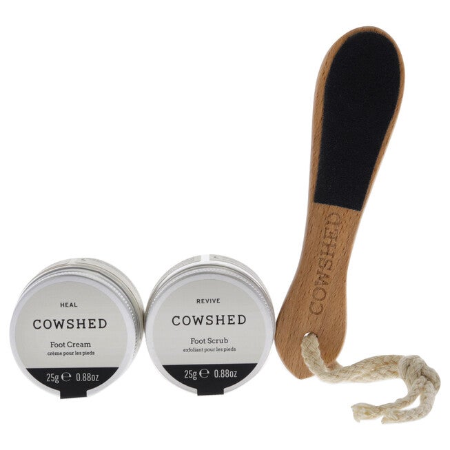 Pedicure Kit by Cowshed for Unisex - 4 Pc 0.88 oz Foot Scrub, 0.88 oz foot Cream, Foot File, Pedicure Socks, NA, alternate image number null