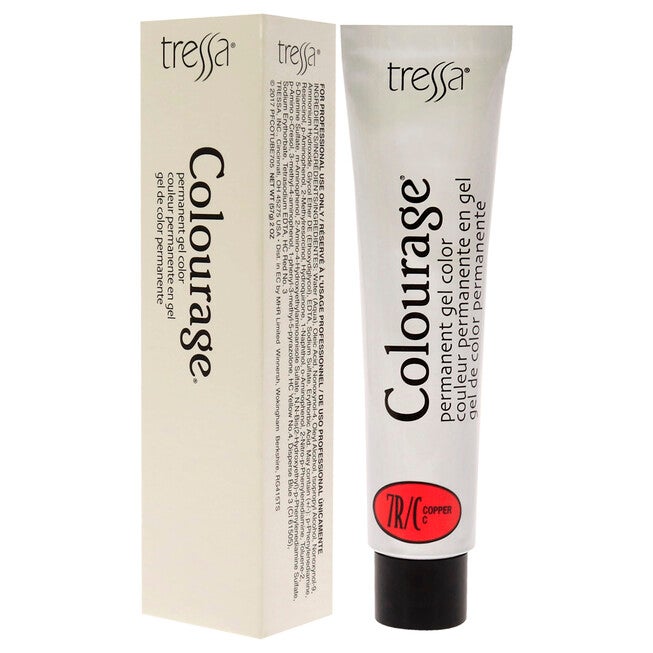 Colourage Permanent Gel Color - 7RC Copper by Tressa for Unisex - 2 oz Hair Color, , alternate image number null