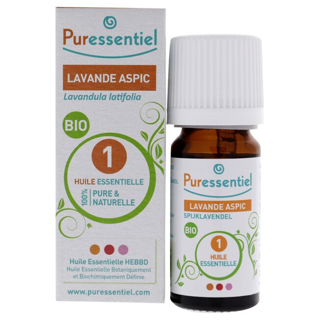 Organic Essential Oil - Spike Lavender by Puressentiel for Unisex - 0.3 oz Oil, NA, hi-res image number null