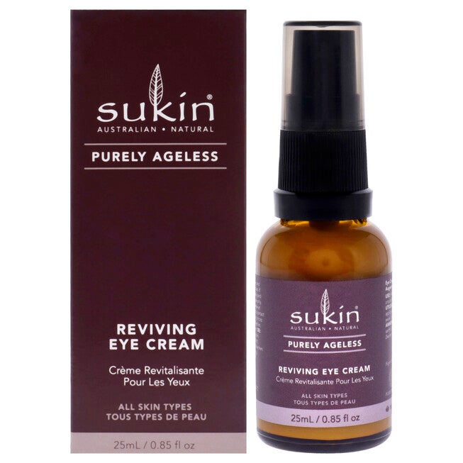 Purely Ageless Reviving Eye Cream by Sukin for Women - 0.85 oz Cream, See Description, hi-res image number 0