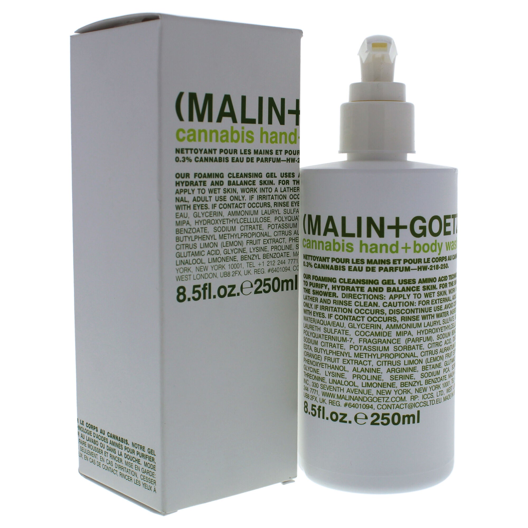 Cannabis Hand and Body Wash by Malin + Goetz for Unisex - 8.5 oz Body Wash, See Description, alternate image number 2
