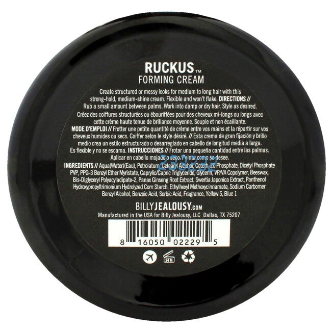 Ruckus Forming Cream by Billy Jealousy for Men - 3 oz Cream, NA, alternate image number null