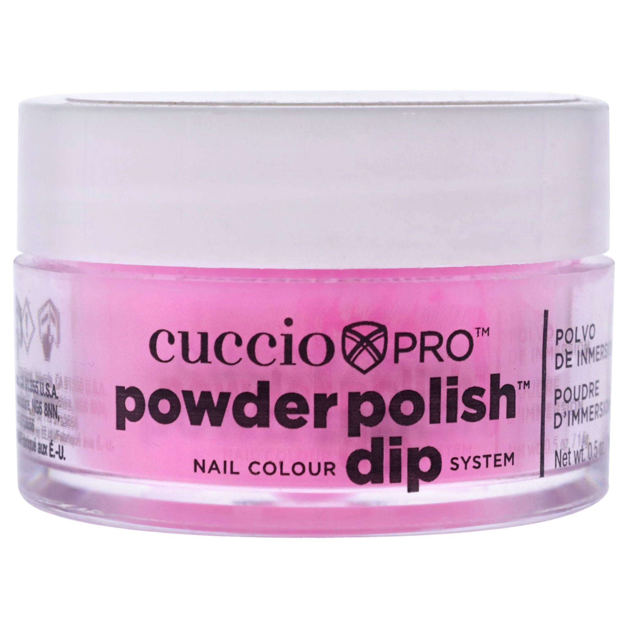 Pro Powder Polish Nail Colour Dip System - Bright Neon Pink by Cuccio Colour for Women - 0.5 oz Nail Powder, See Description, hi-res image number 0