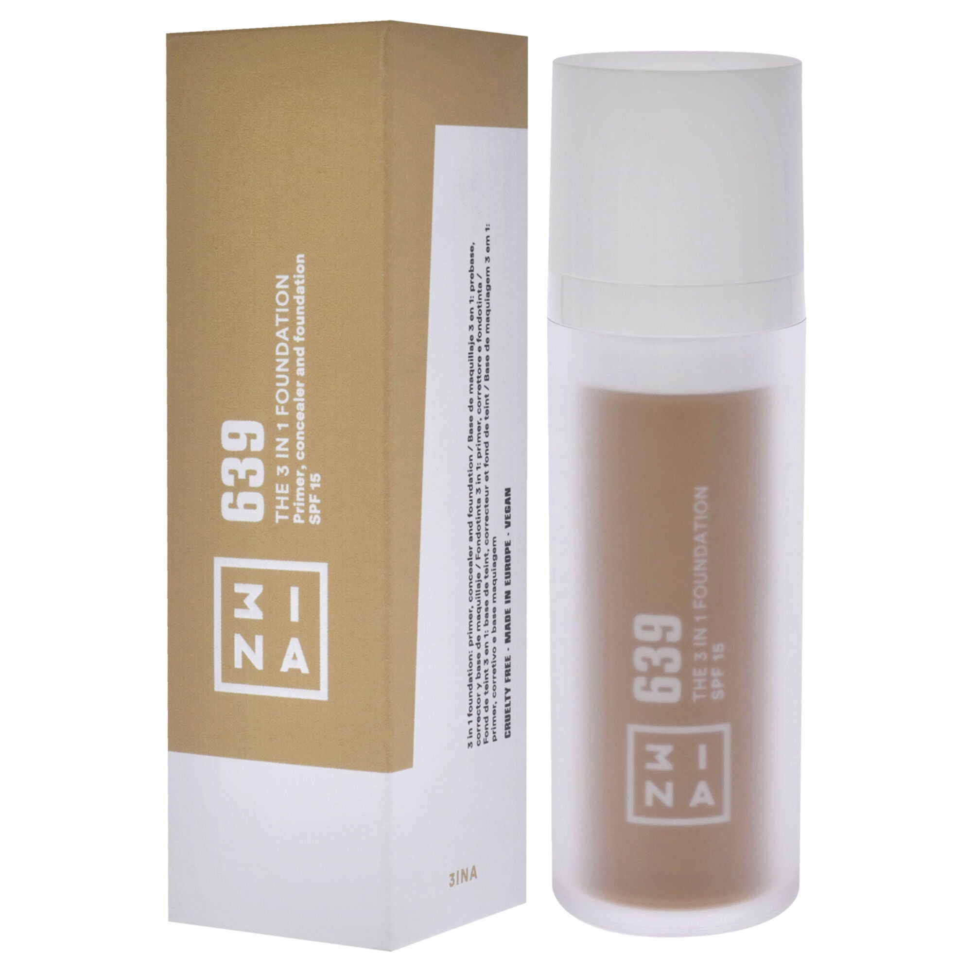 The 3-In-1 Foundation SPF 15 - 639 by 3INA for Women - 1.01 oz Foundation, See Description, alternate image number 3