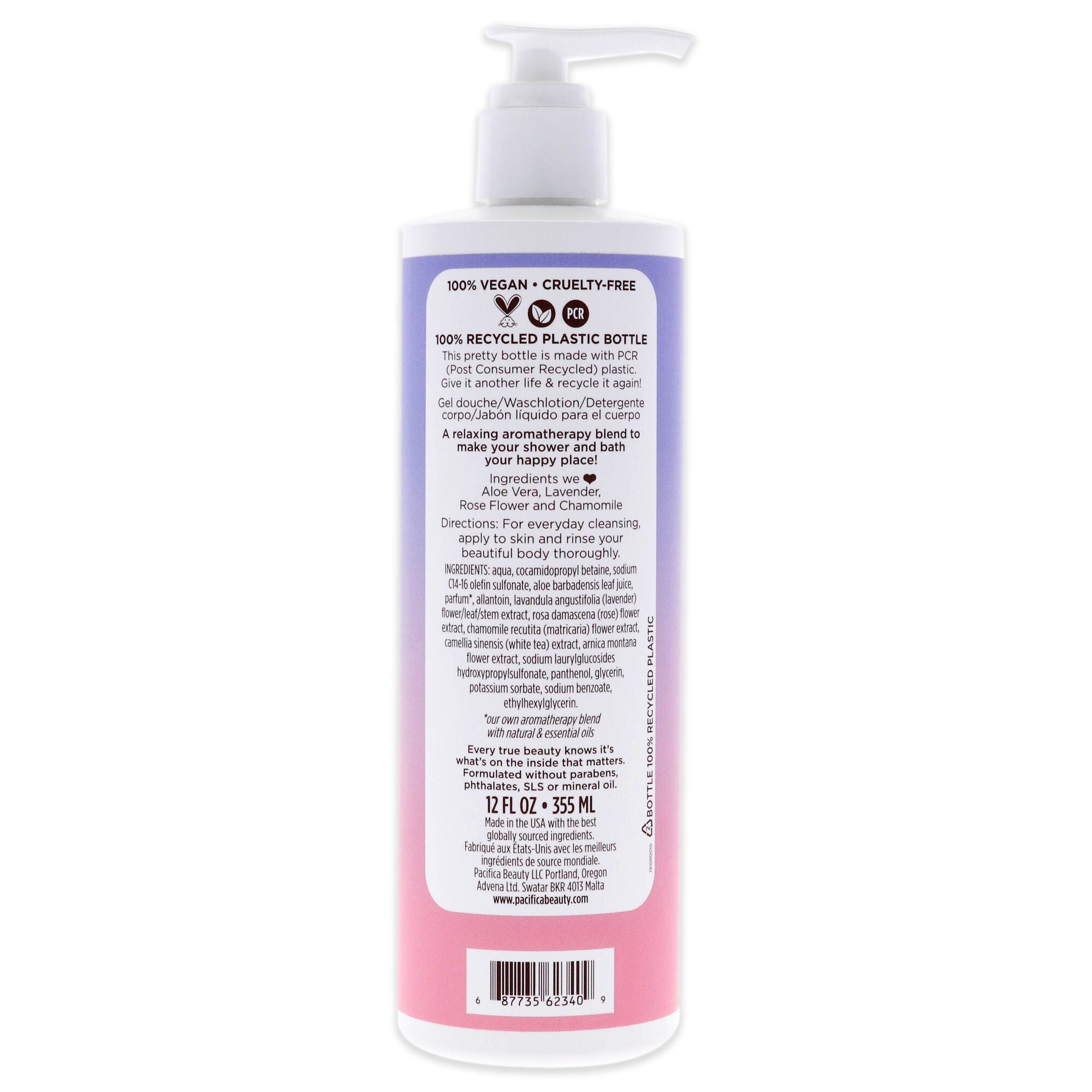 Body Wash - Lavender Moon by Pacifica for Women - 12 oz Body Wash, See Description, alternate image number 2