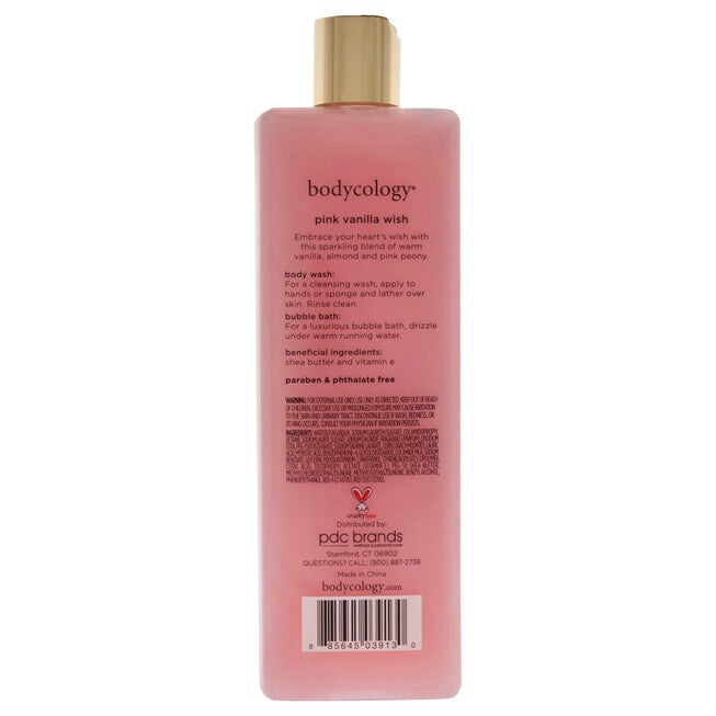 Pink Vanilla Wish by Bodycology for Women - 16 oz Body Wash, , alternate image number null
