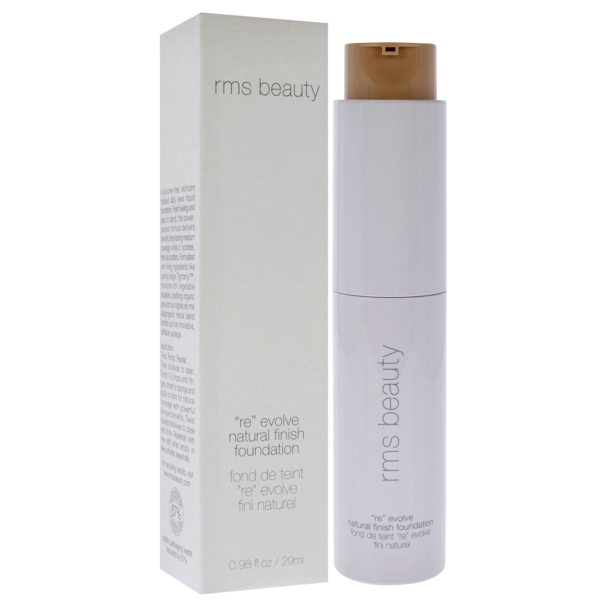 Re Evolve Natural Finish Foundation - 22.5 by RMS Beauty for Women - 0.98 oz Foundation, See Description, alternate image number 1