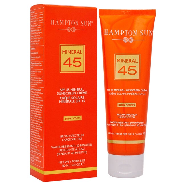 Mineral Sunscreen Creme for Body SPF 45 by Hampton Sun for Unisex - 4.4 oz Sunscreen, NA, alternate image number null