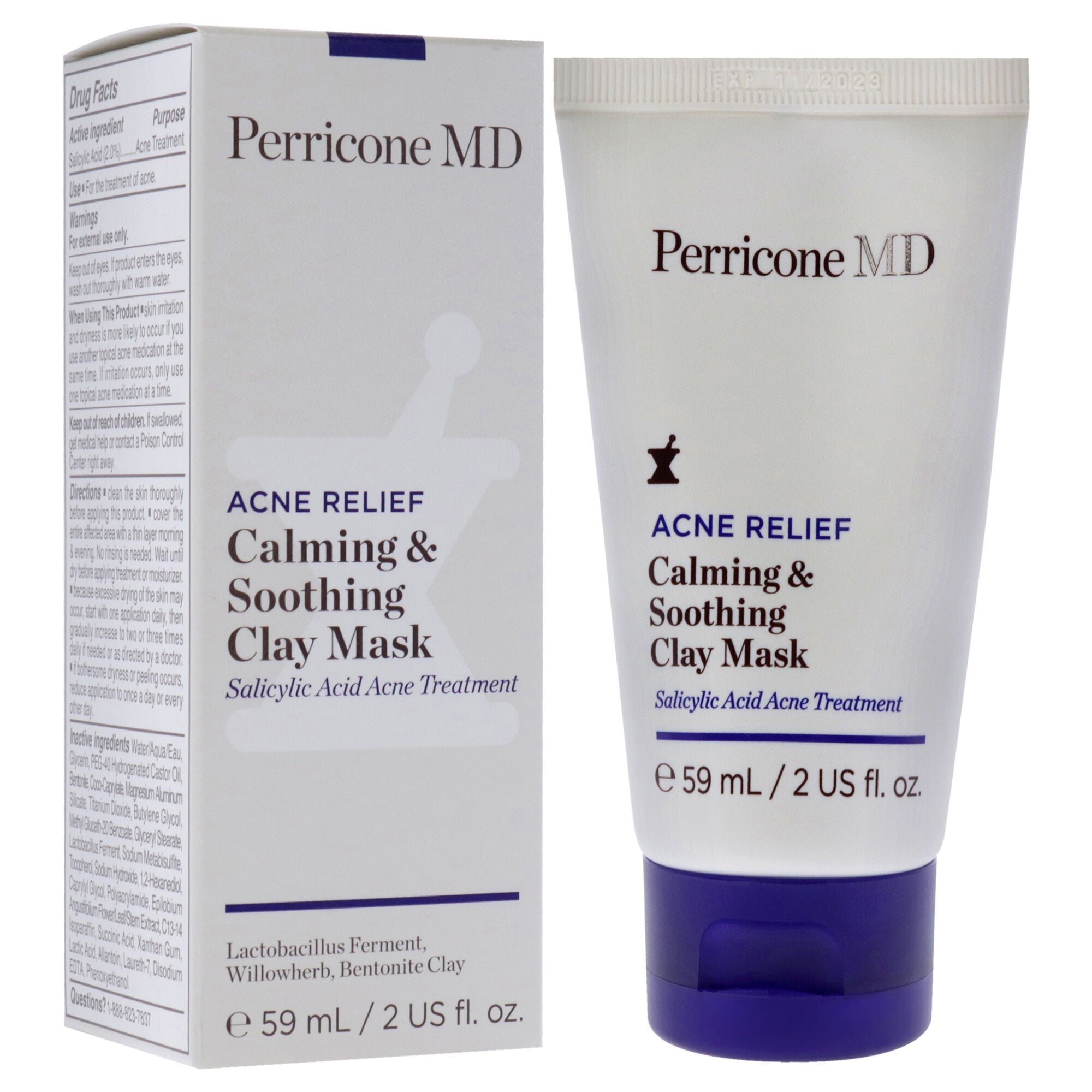Acne Relief Calming and Soothing Clay Mask by Perricone MD for Unisex - 2 oz Mask, See Description, alternate image number 1