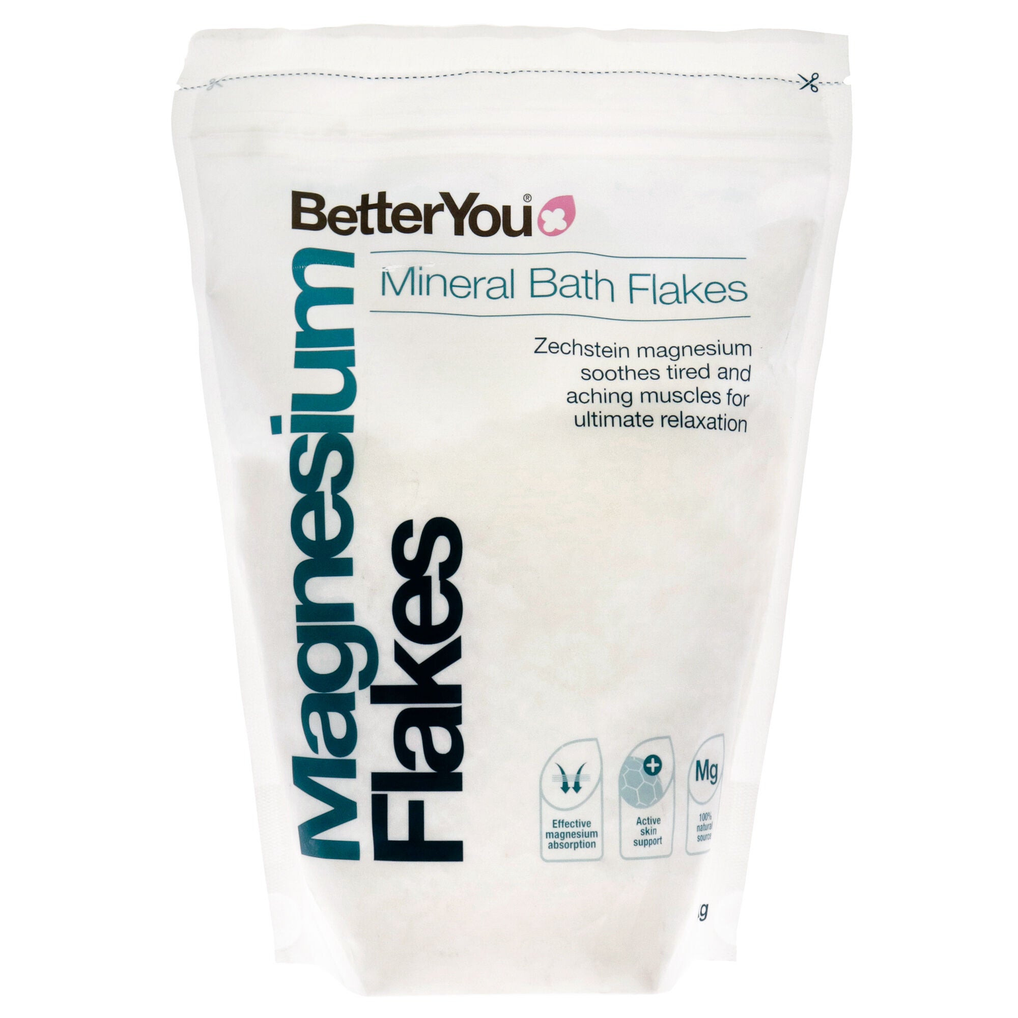 Magnesium Flakes by BetterYou for Unisex - 35.2 oz Bath Salt, See Description, hi-res image number 0