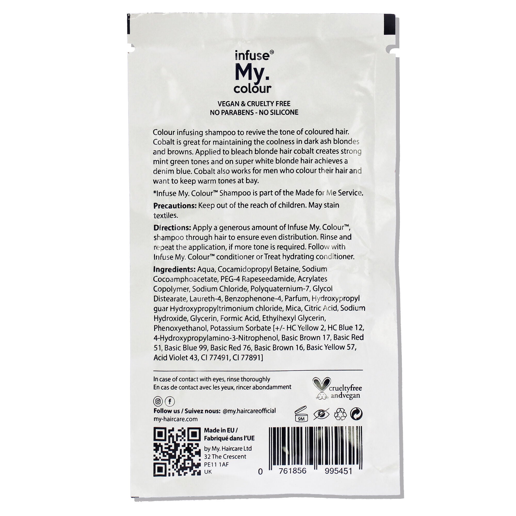 Cobalt Shampoo by Infuse My Colour for Unisex - 15 ml Shampoo, See Description, alternate image number 2