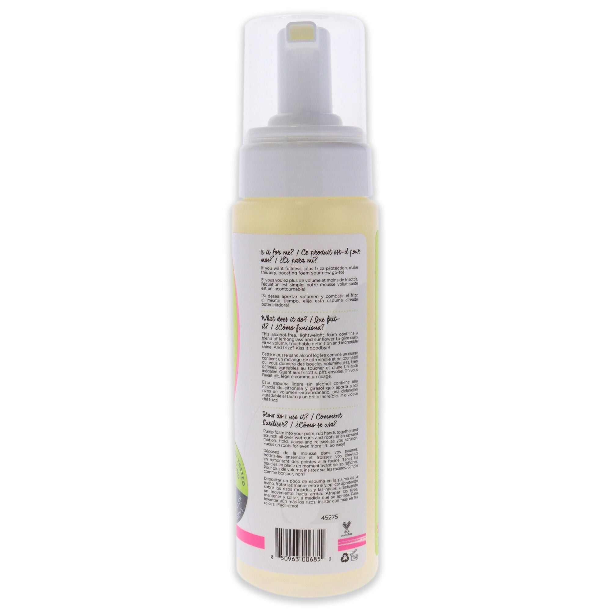 Frizz-Free Volumizing Foam by DevaCurl for Unisex - 7.5 oz Foam, See Description, alternate image number 2
