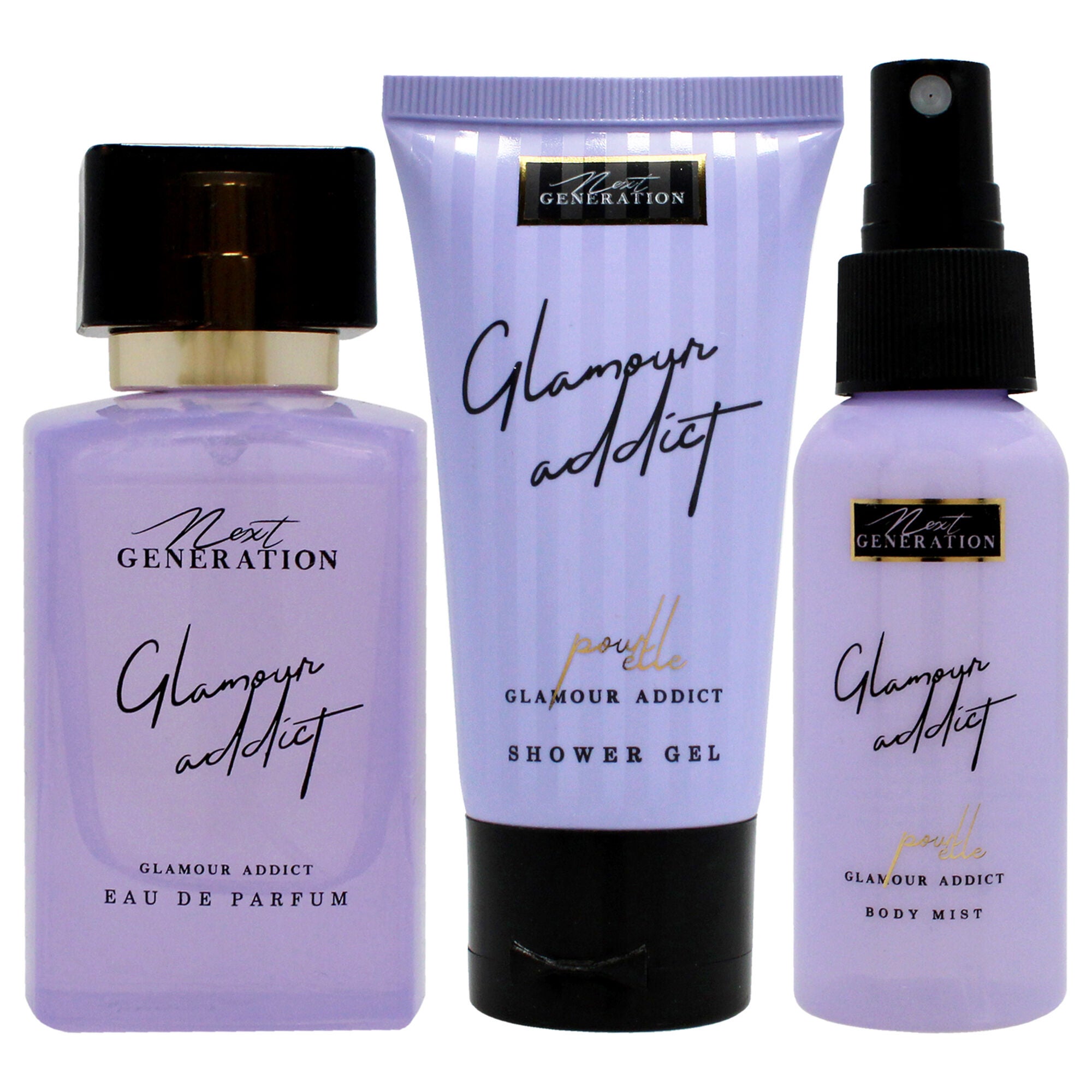 Glamour Addict by NG Perfume for Women - 3 Pc Gift Set 1.7oz EDP Spray, 1.7oz Body Mist, 1.7oz Shower Gel, , alternate image number 5
