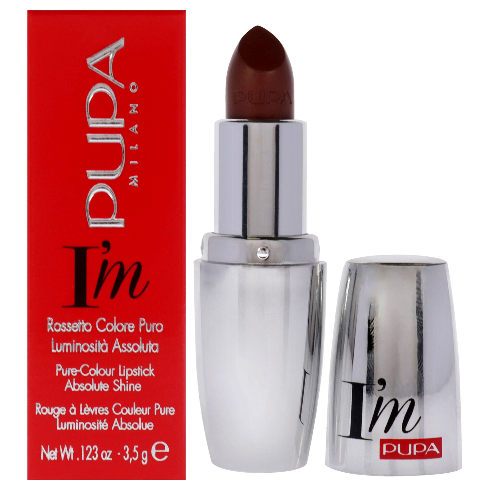 I Am Pure-Colour Lipstick - 109 Walnut by Pupa Milano for Women - 0.123 oz Lipstick, See Description, hi-res image number 0