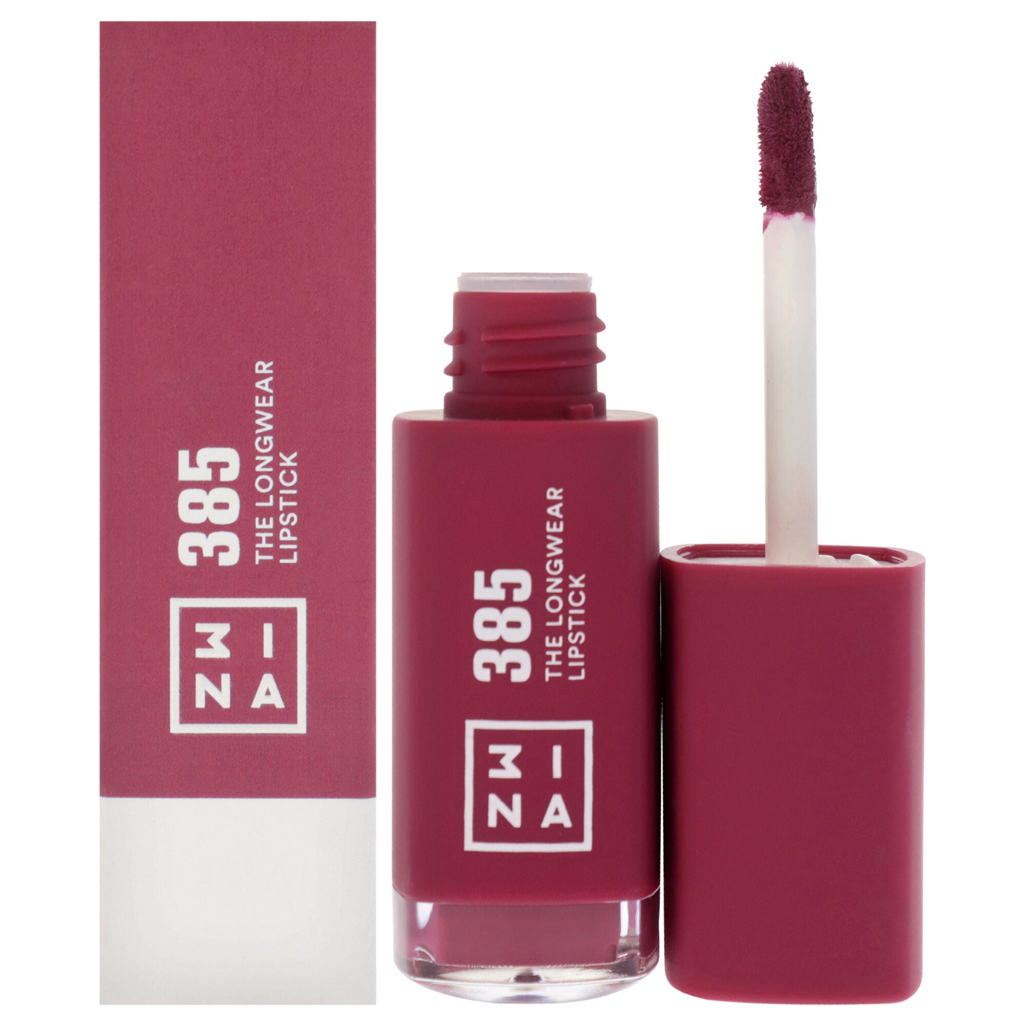 The Longwear Lipstick - 385 Burgundy by 3INA for Women - 0.20 oz Lipstick, See Description, hi-res image number 0