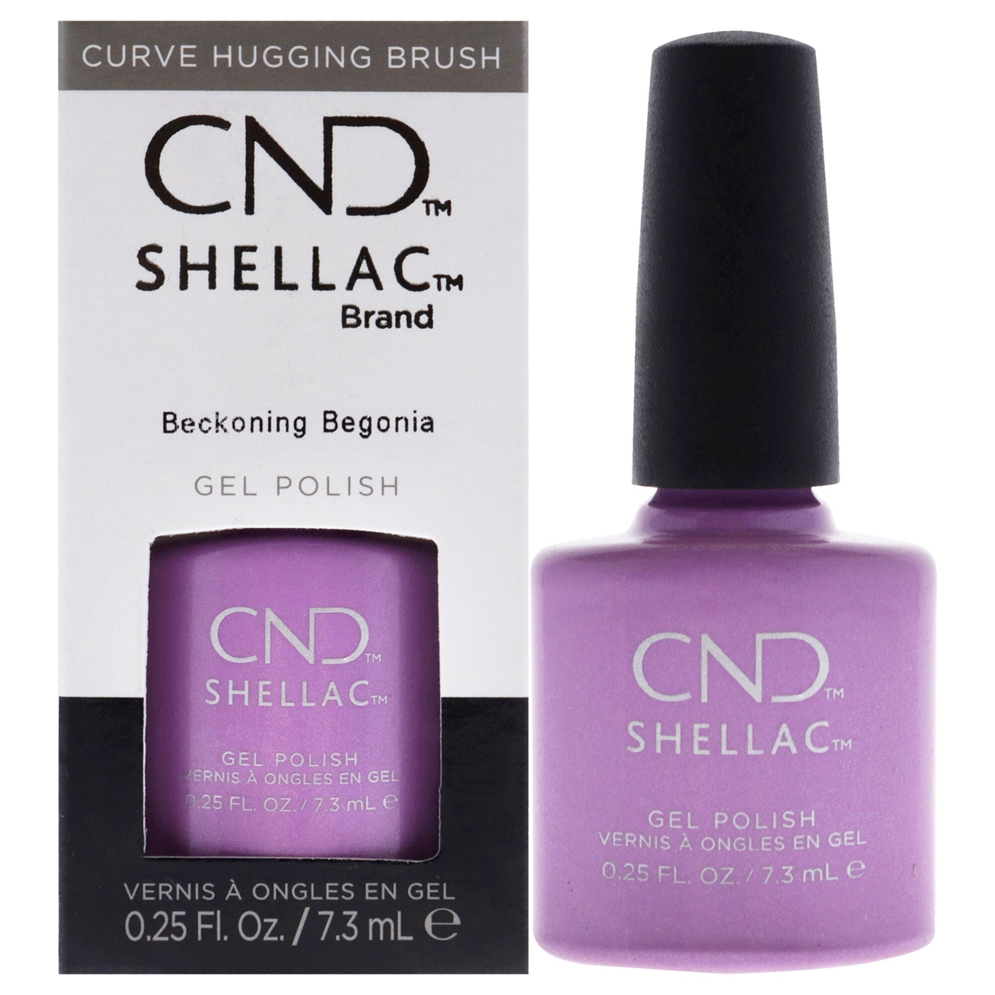 Shellac Nail Color - Beckoning Begonia by CND for Women - 0.25 oz Nail Polish, See Description, hi-res image number 0