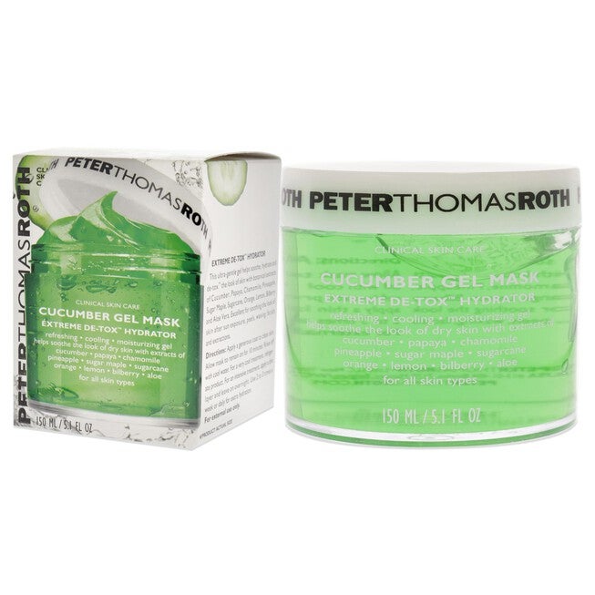 Cucumber Gel Mask Extreme Detoxifying Hydrator by Peter Thomas Roth for Unisex - 5.1 oz Mask, NA, alternate image number null
