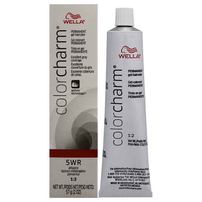 Color Charm Permanent Hair Color Gel - 5WR Allspice by Wella for Women - 2 oz Hair Color, See Description, hi-res image number null