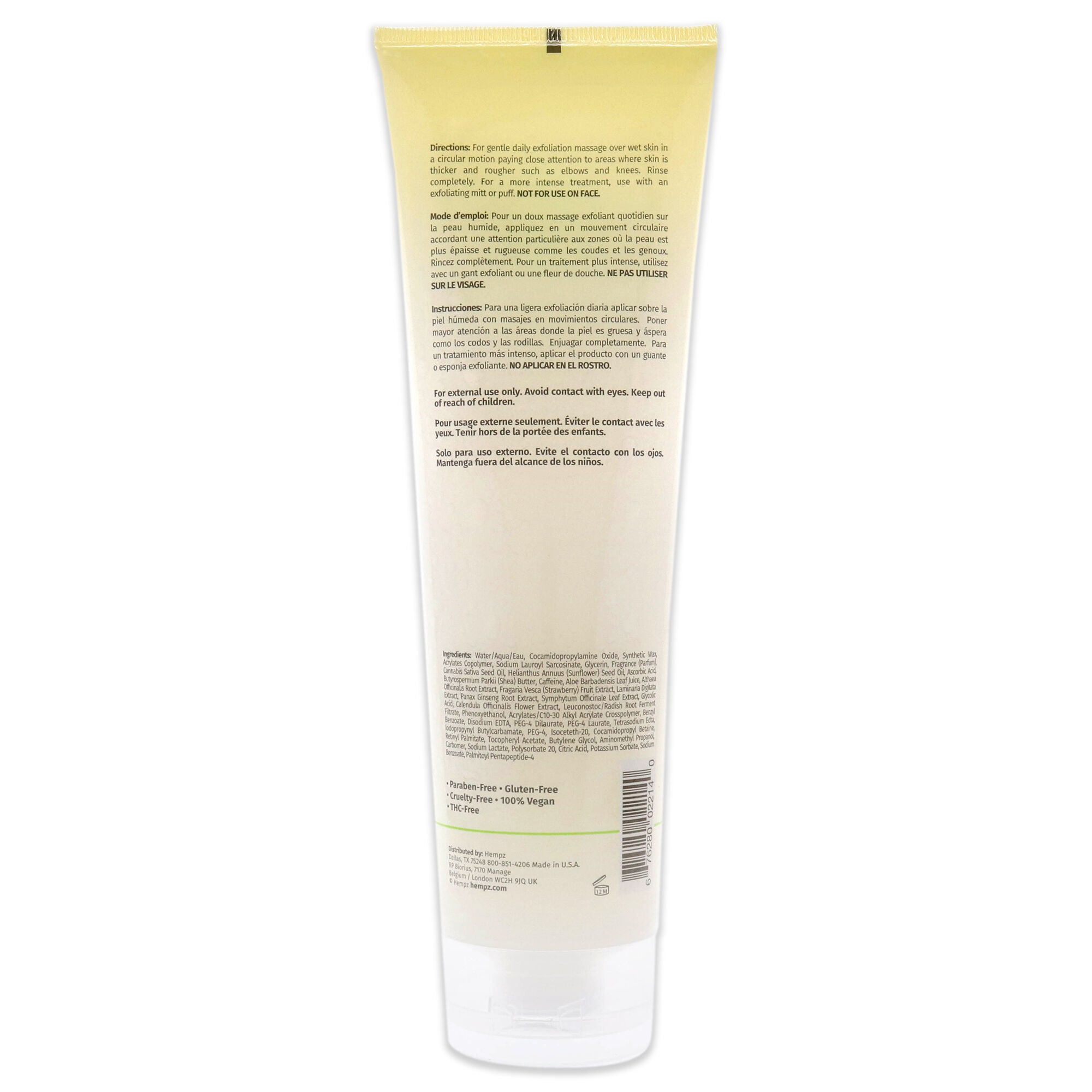 Age-Defying Herbal Body Scrub by Hempz for Unisex - 9 oz Scrub, See Description, alternate image number 2