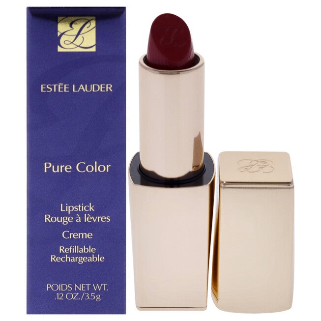 Pure Color Creme Lipstick - 420 Rebellious Rose by Estee Lauder for Women - 0.12 oz Lipstick (Refillable), NA, hi-res image number null