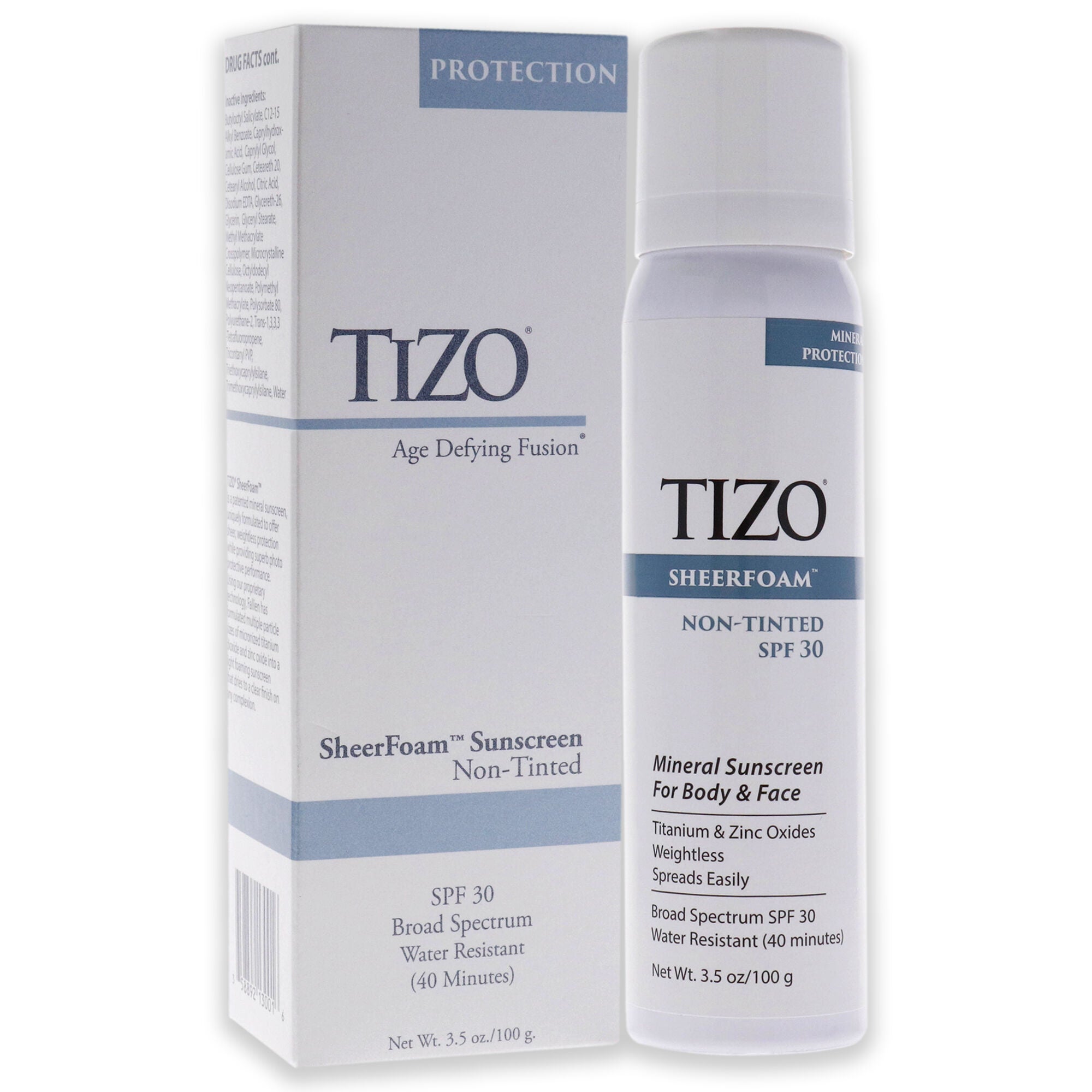 SheerFoam Body And Face Non-Tinted SPF 30 by Tizo for Unisex - 3.5 oz Sunscreen, , alternate image number 7