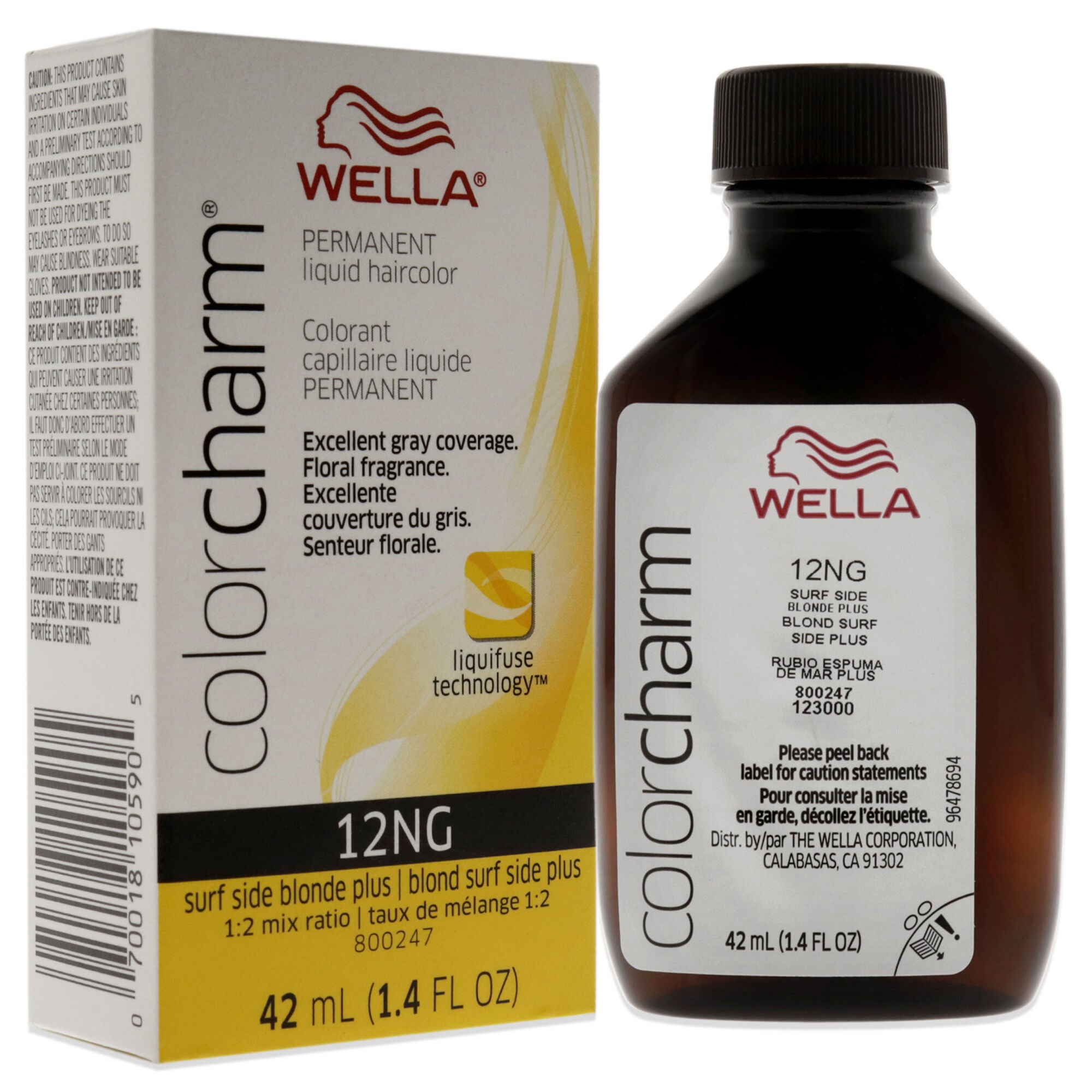 Color Charm Permanent Liquid Haircolor - 12NG Surf Side Blonde Plus by Wella for Unisex - 1.4 oz Hair Color, , alternate image number 6