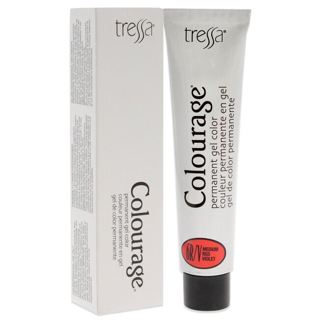 Colourage Permanent Gel Color - 6RV Medium Red Violet by Tressa for Unisex - 2 oz Hair Color, NA, alternate image number null