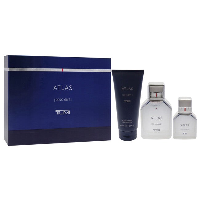 Atlas by Tumi for Men - 3 Pc Gift Set 3.4oz EDP Spray, 1oz EDP Spray, 6.7oz Body Wash, , alternate image number null