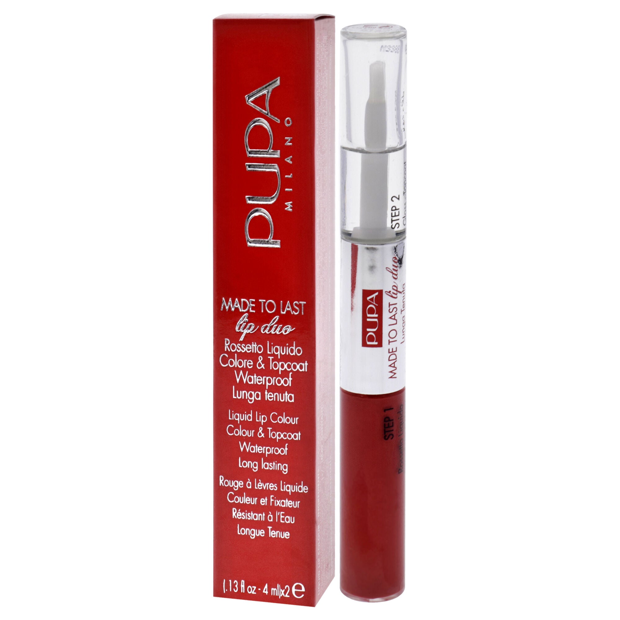 Made To Last Lip Duo - 018 Imperial Red by Pupa Milano for Women - 0.13 oz Lipstick, See Description, alternate image number 3