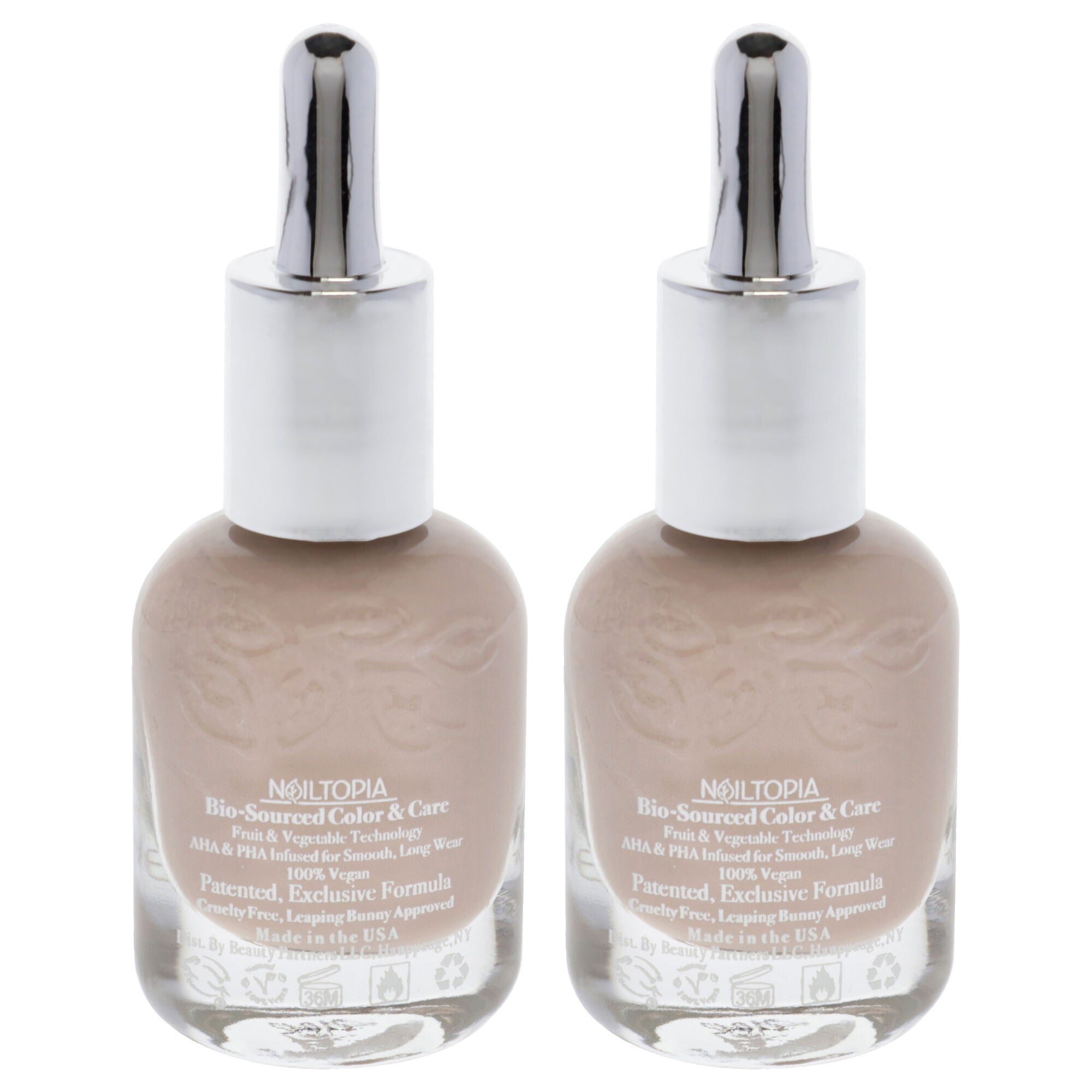 Bio-Sourced Chip Free Nail Lacquer - Mocho Loco by Nailtopia for Women - 0.41 oz Nail Polish - Pack of 2, , alternate image number 3