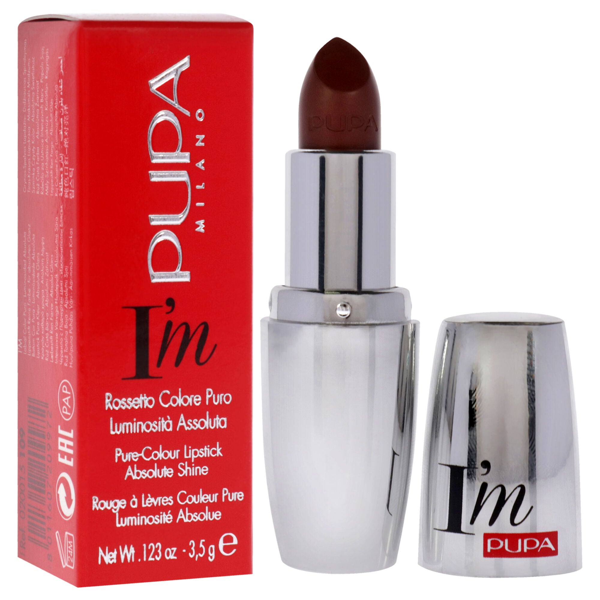 I Am Pure-Colour Lipstick - 109 Walnut by Pupa Milano for Women - 0.123 oz Lipstick, , alternate image number 6