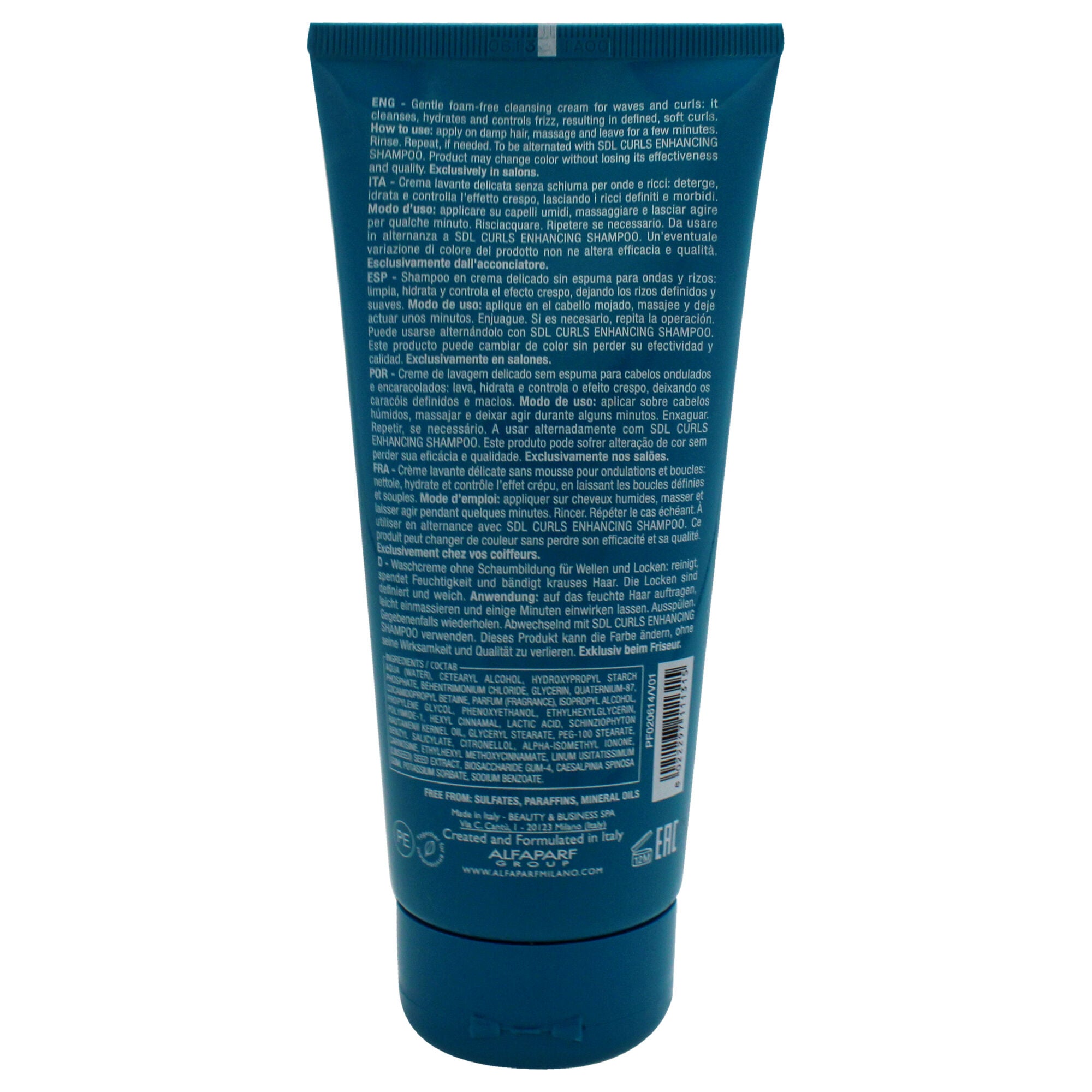 Semi Di Lino Curls Hydrating Co-Wash Conditioner by Alfaparf Milano for Unisex - 6.76 oz Conditioner, See Description, alternate image number 1
