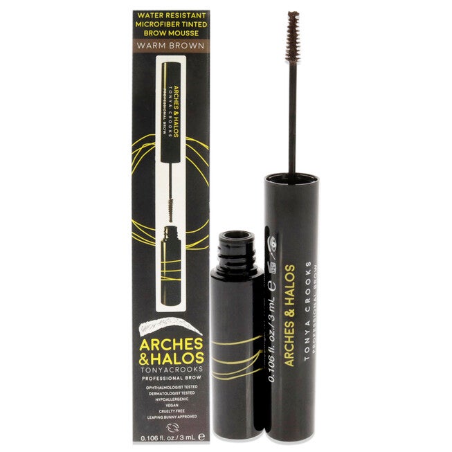 Microfiber Tinted Brow Mousse - Warm Brown by Arches and Halos for Women - 0.106 oz Mousse, NA, hi-res image number null