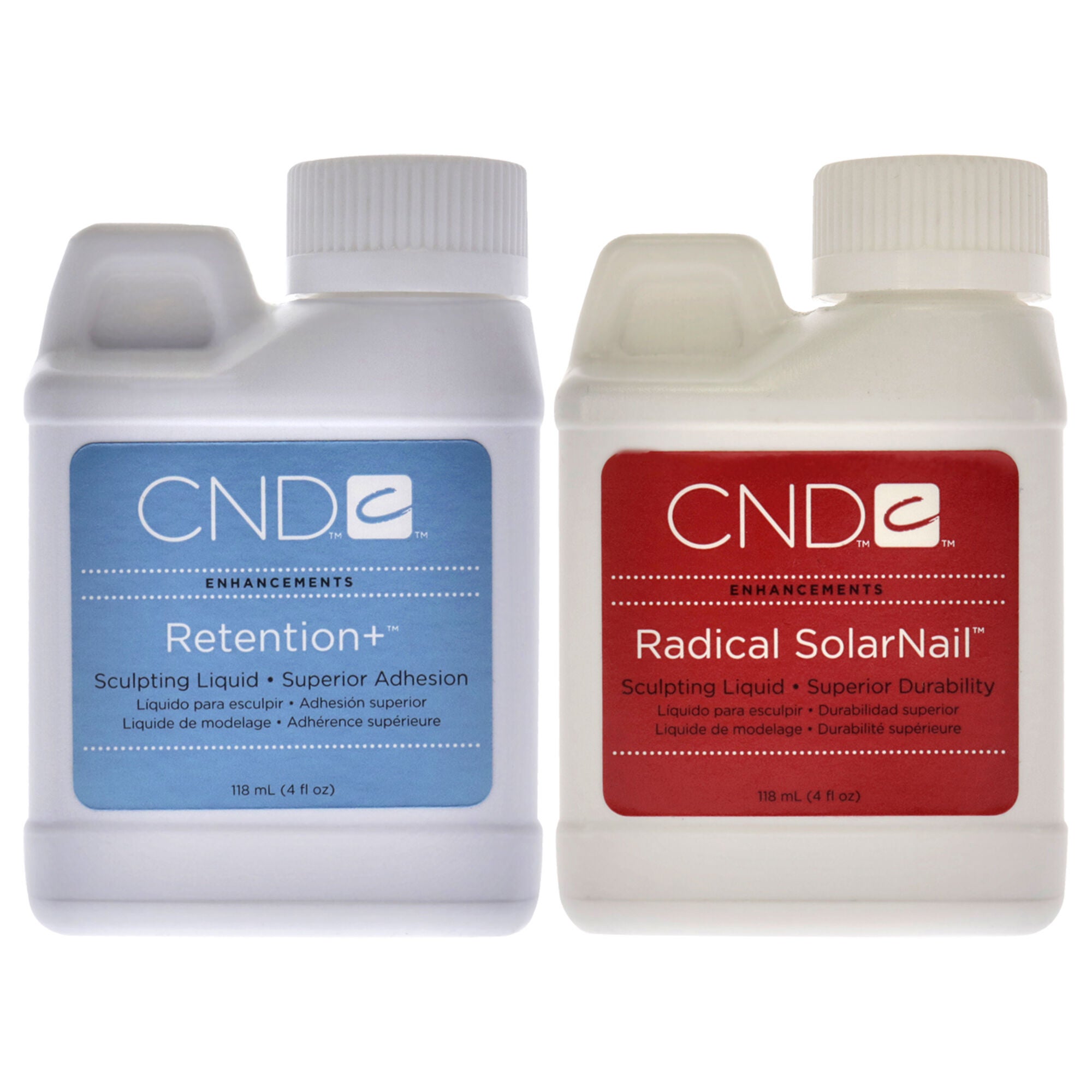 Retention Plus and Radical Solarnail Sculpting Liquid Kit by CND for Women - 2 Pc Kit 2 x 4oz Nail Care, See Description, hi-res image number 0