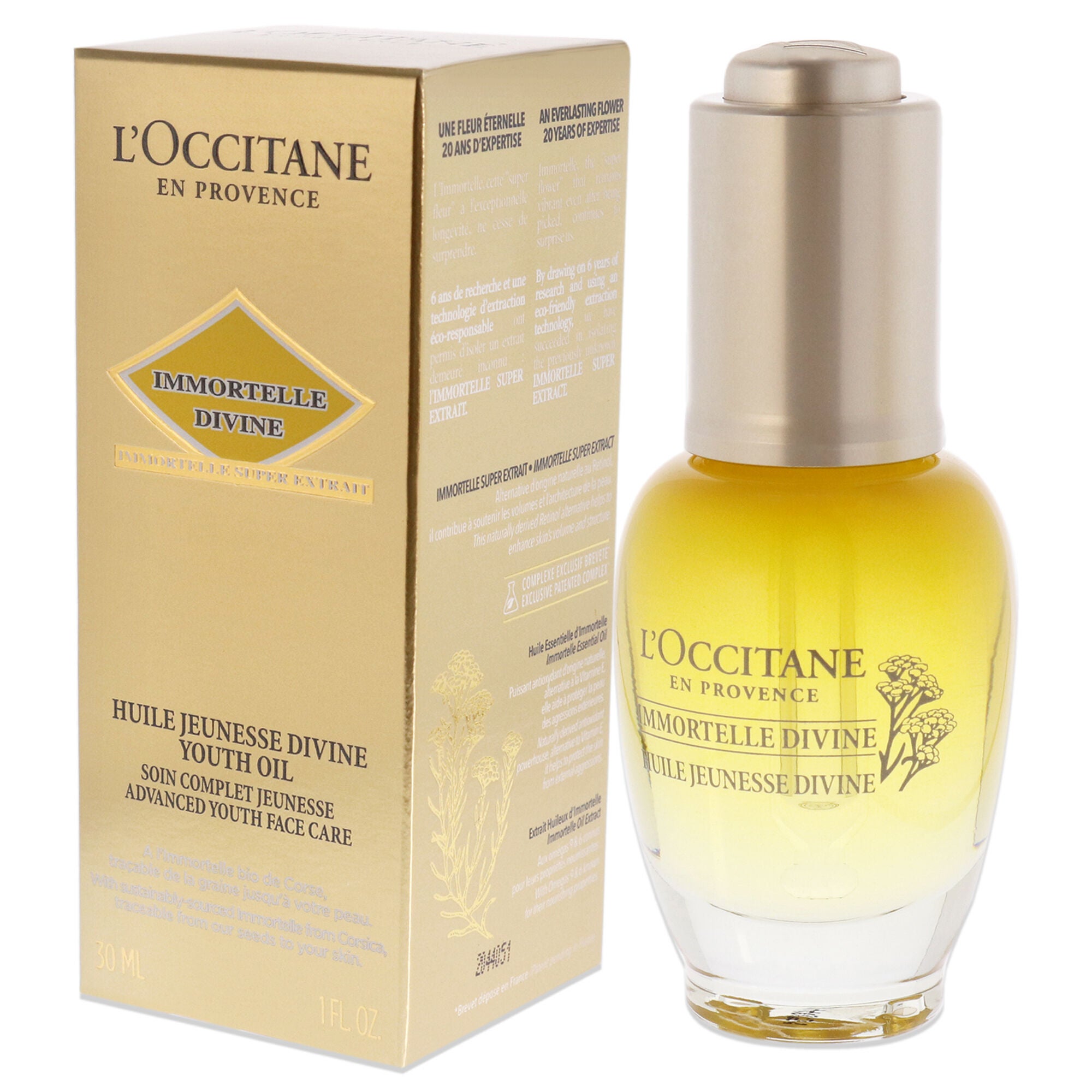 Immortelle Divine Youth Oil by LOccitane for Unisex - 1 oz Oil, See Description, alternate image number 3