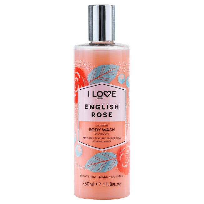 Scented Body Wash - English Rose by I Love Cosmetics for Women - 11.8 oz Body Wash, NA, hi-res image number null