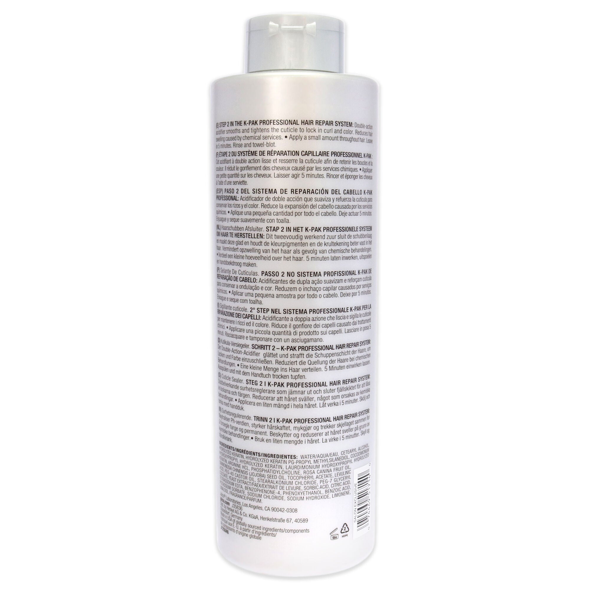 K-Pak Cuticle Sealer pH Neutralizer by Joico for Unisex - 33.8 oz Treatment, See Description, alternate image number 1