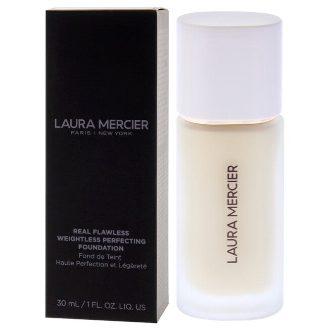 Real Flawless Weightless Perfecting Foundation - 0W1 Satin by Laura Mercier for Women - 1 oz Foundation, NA, alternate image number null