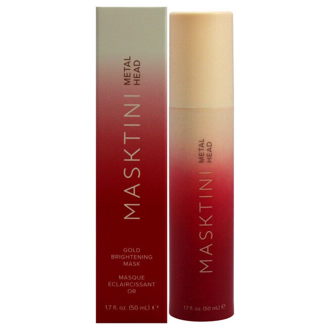 Metal Head Gold Brightening Mask by Masktini for Women - 1.7 oz Mask, NA, hi-res image number null