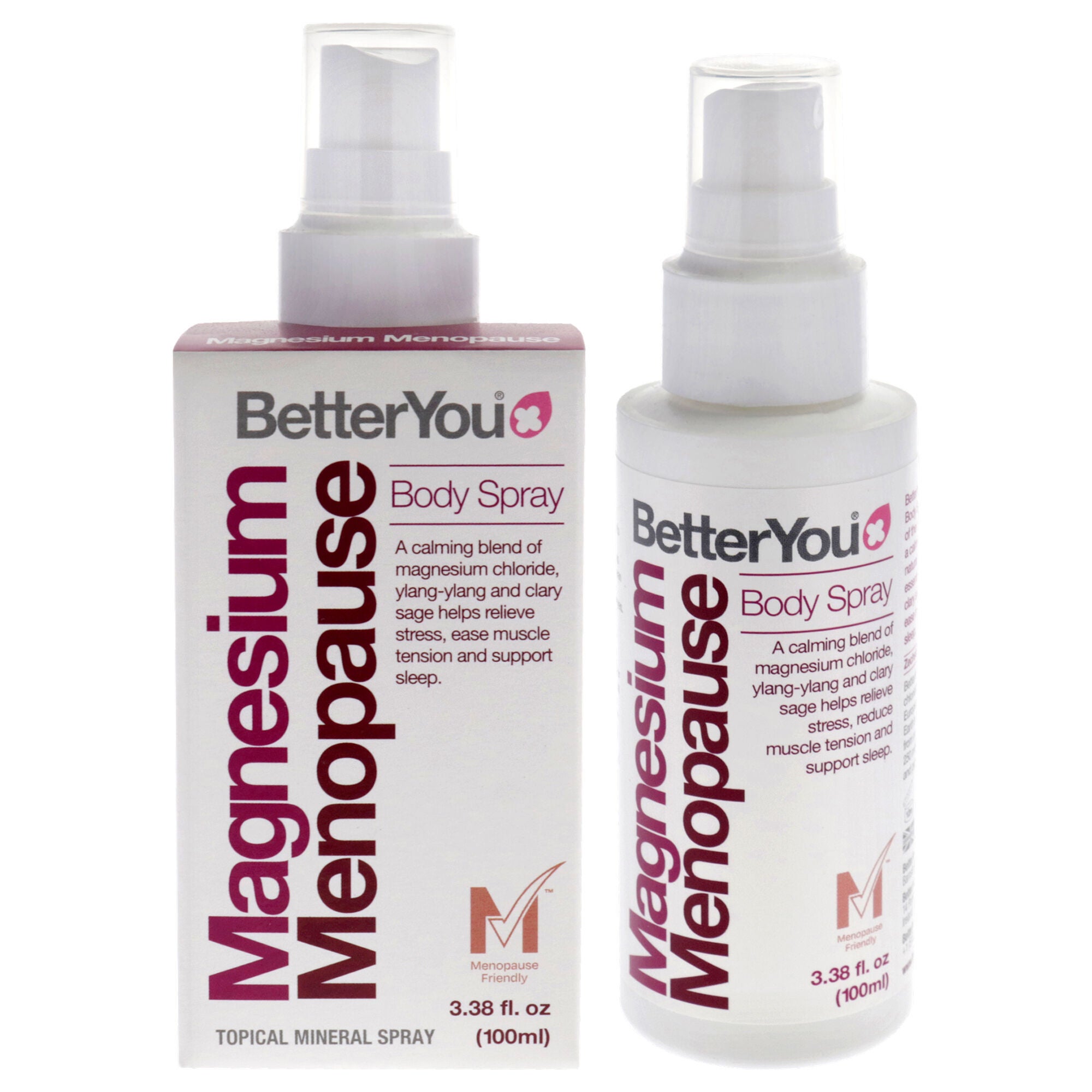 Menopause Body Spray by BetterYou for Women - 3.38 oz Body Spray, See Description, hi-res image number 0