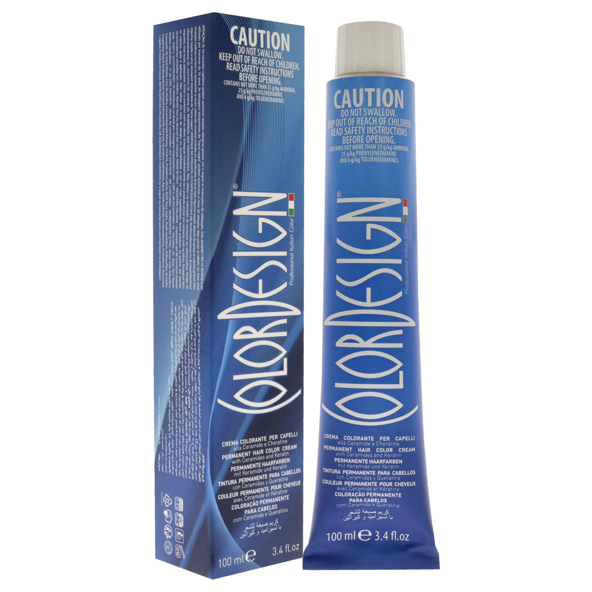 Permanent Hair Color - 1 Black by ColorDesign for Unisex - 3.4 oz Hair Color, See Description, alternate image number 1