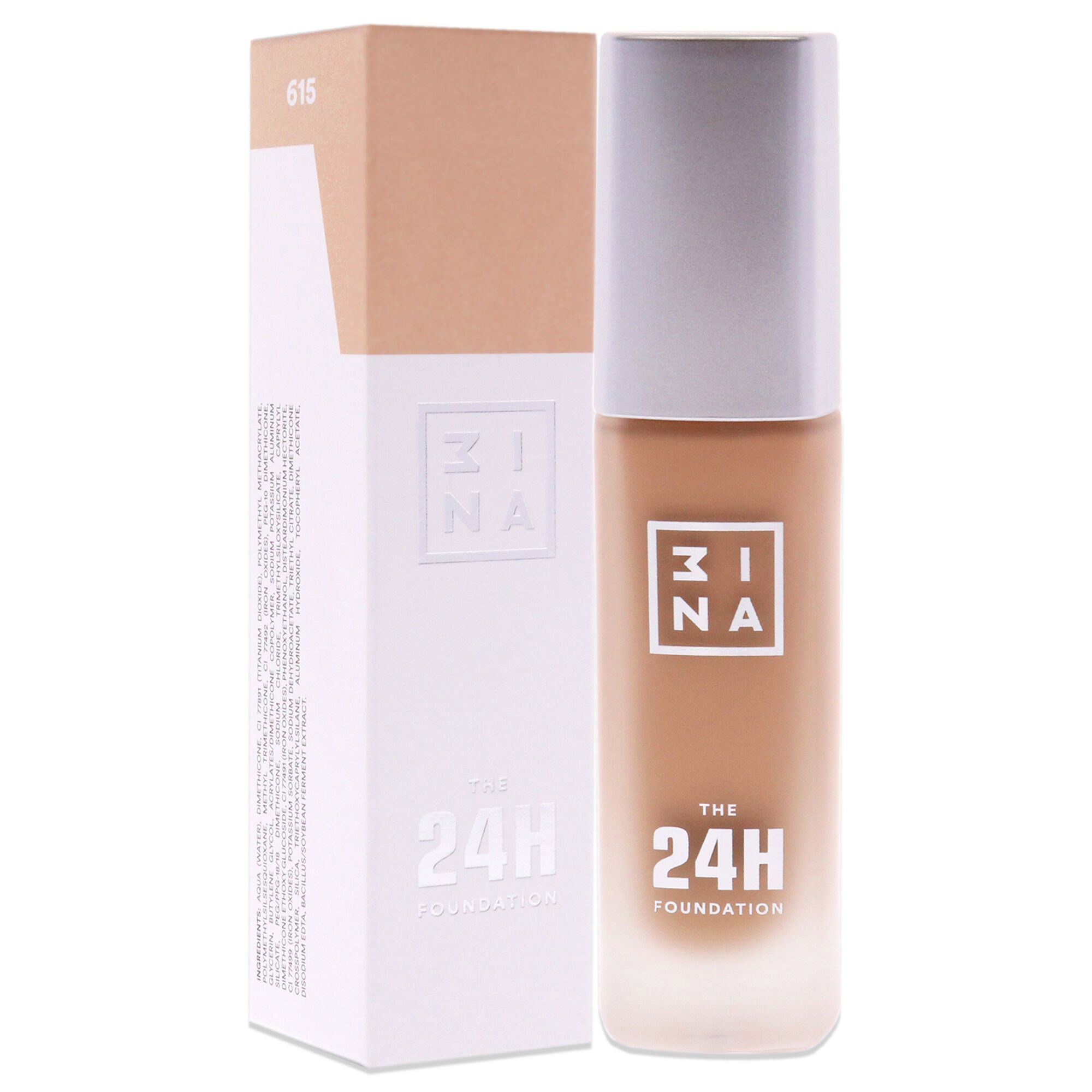 The 24H Foundation - 615 Light Beige by 3INA for Women - 1.01 oz Foundation, See Description, alternate image number 2