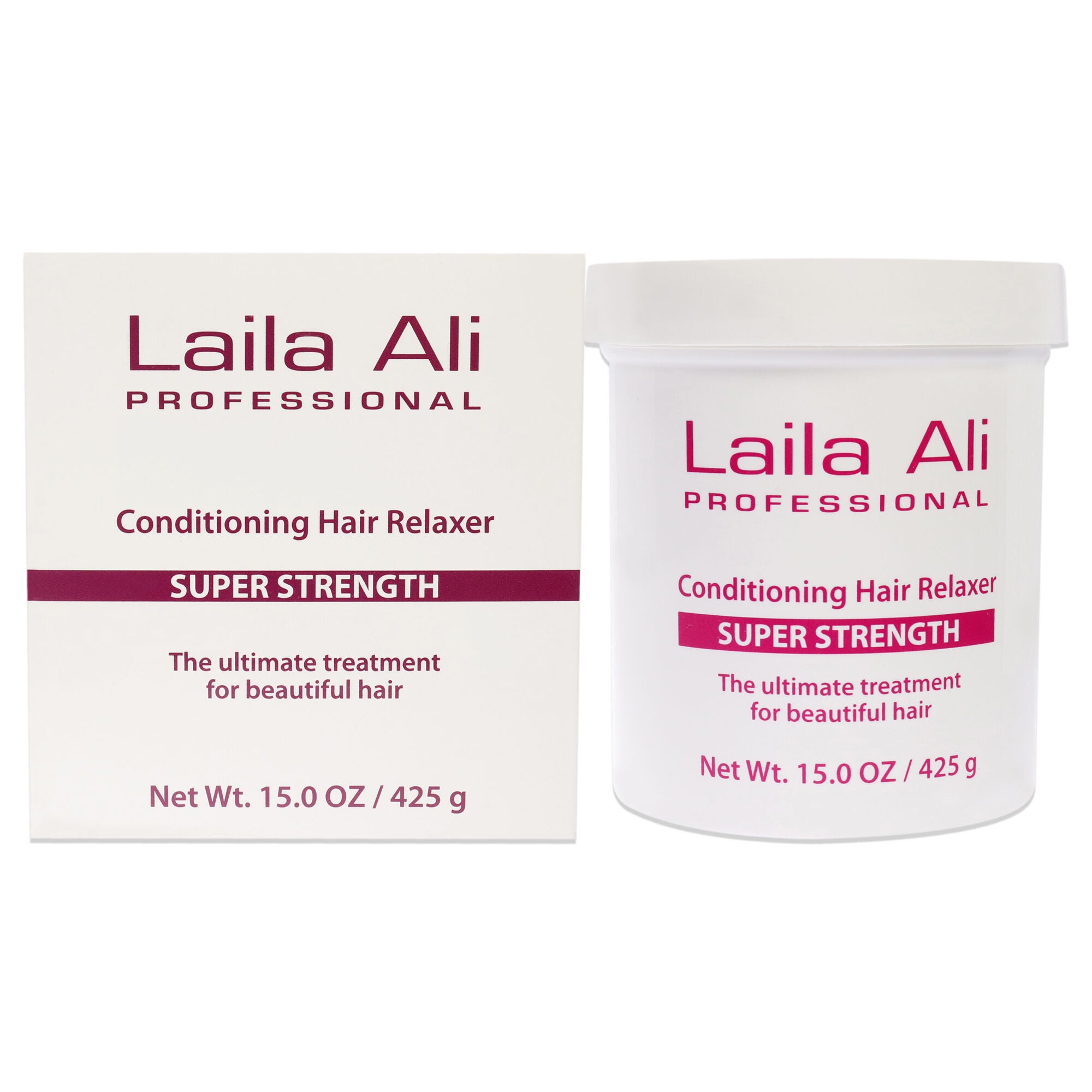 Super Strength Conditioning Hair Relaxer by Laila Ali for Unisex - 15 oz Treatment, See Description, hi-res image number 0