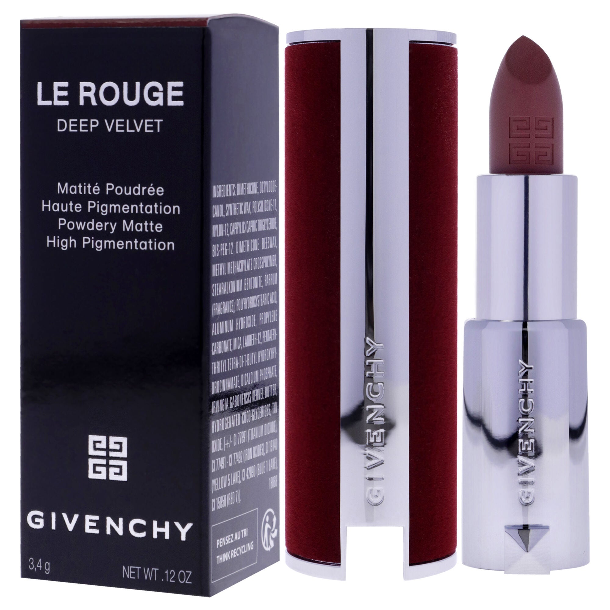 Le Rouge Deep Velvet Matte Lipstick - 10 by Givenchy for Women - 0.12 oz Lipstick, , alternate image number 7
