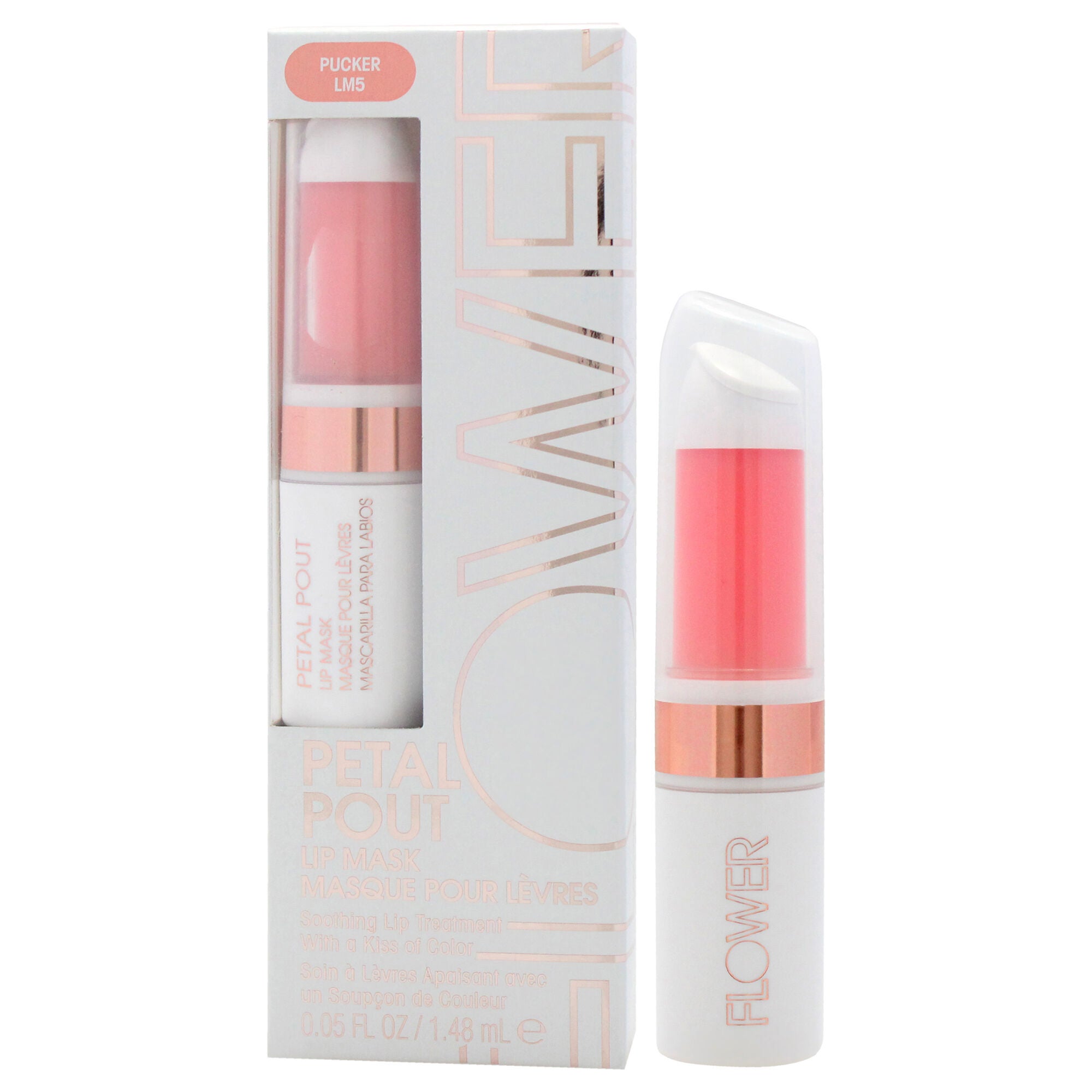 Petal Pout Lip Mask - LM5 Pucker by Flower Beauty for Women - 0.05 oz Lip Mask, See Description, alternate image number 3