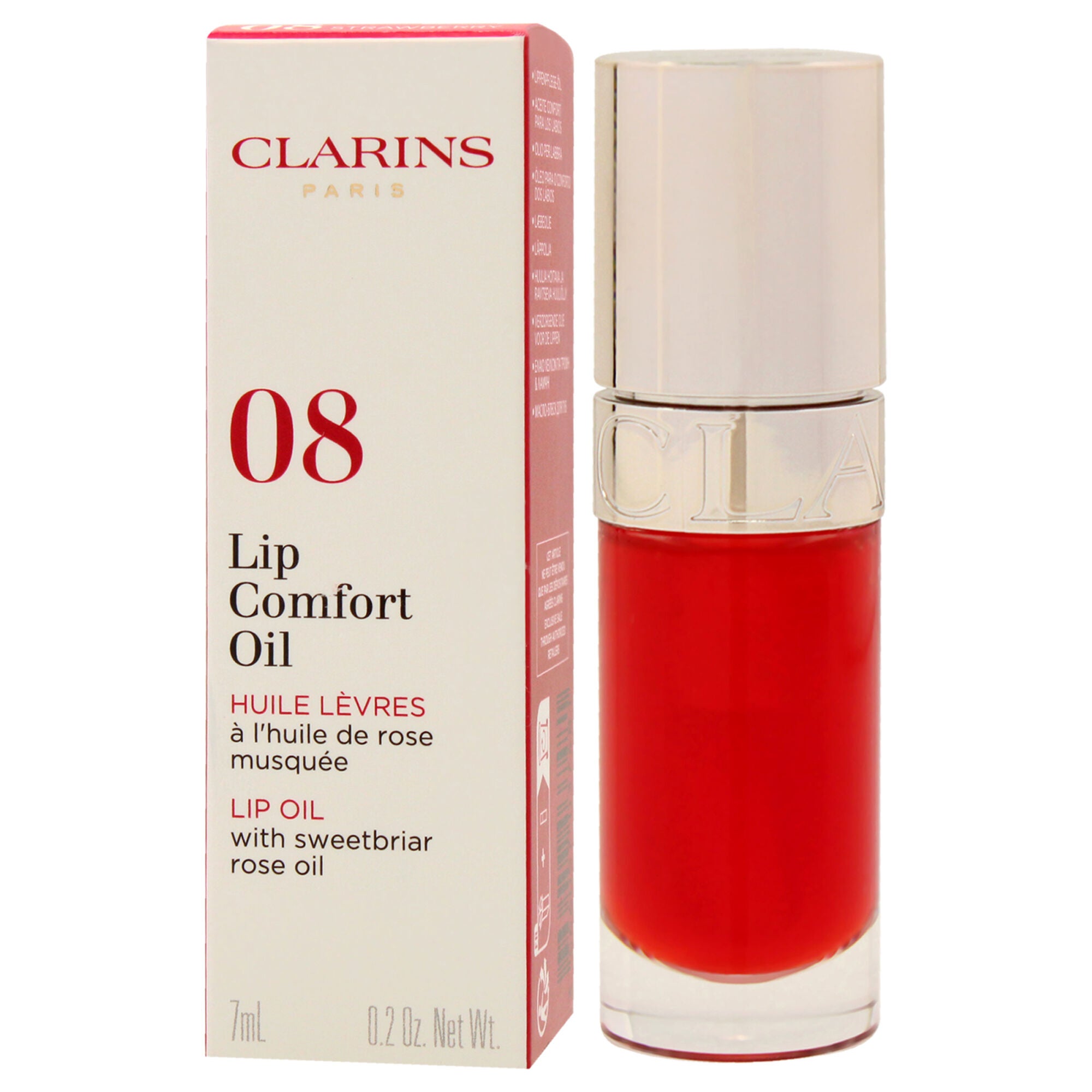 Lip Comfort Oil - 08 Strawberry by Clarins for Women - 0.2 oz Lip Oil, See Description, alternate image number 3